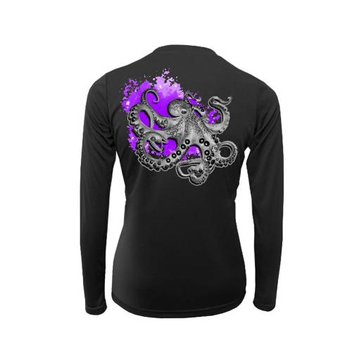 Inking Octo L/S Performance Black -2XL
