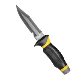 Blue Tang Titanium Drop Point - Yellow