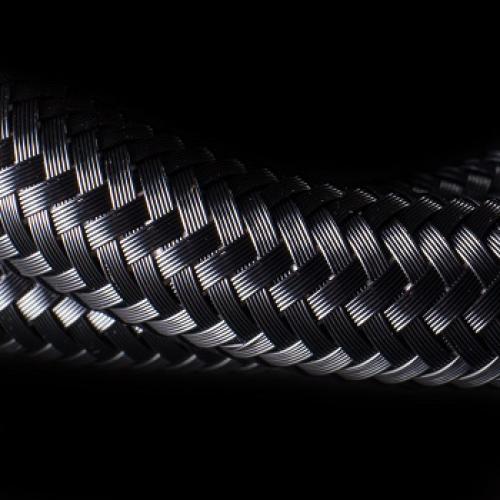 Primary Reg Hose - Black 71 cm - standard 3/8" UNF Connection