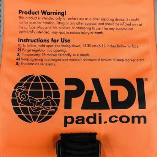 PADI SURFACE MARKER BUOY