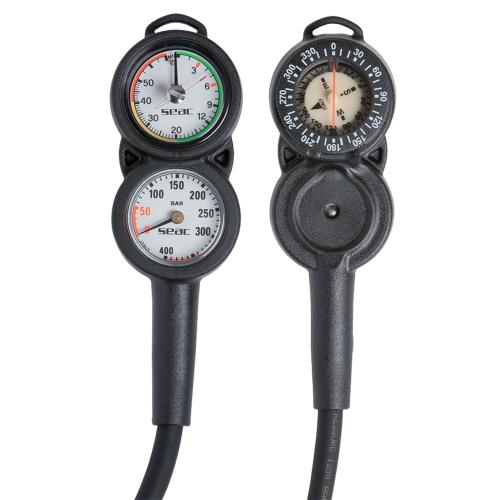 SEAC Console 3 pressure, depth and compass gauge set