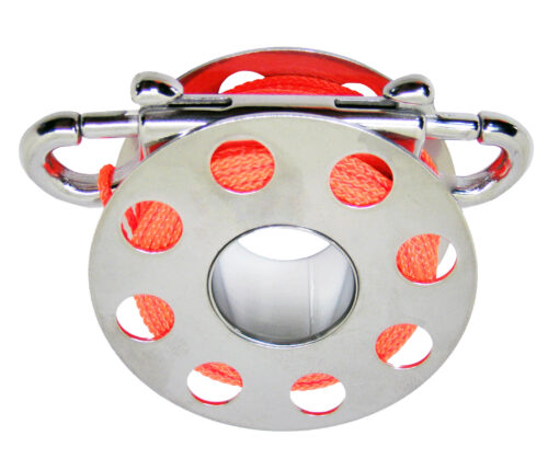 Beaver 15m Stainless Finger Spool with Line & Bolt Snap