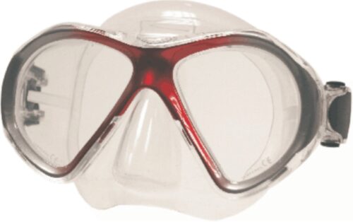 Beaver Mercury Twin-Lens Scuba Diving Mask – Red