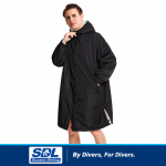 Black Hooded Changing Robe