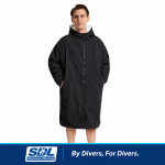 Black Hooded Changing Robe