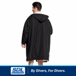 Black Hooded Changing Robe