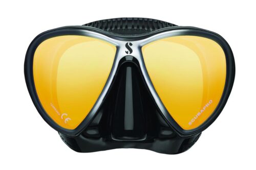 Synergy Twin - Mirrored Lens w/Comfort Strap - Black/Silver-Black Skirt