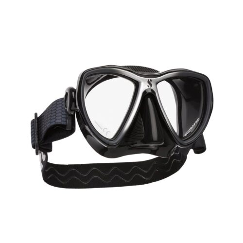 Synergy Mini Mask w/ Comfort Strap - Black/Silver - Black Skirt