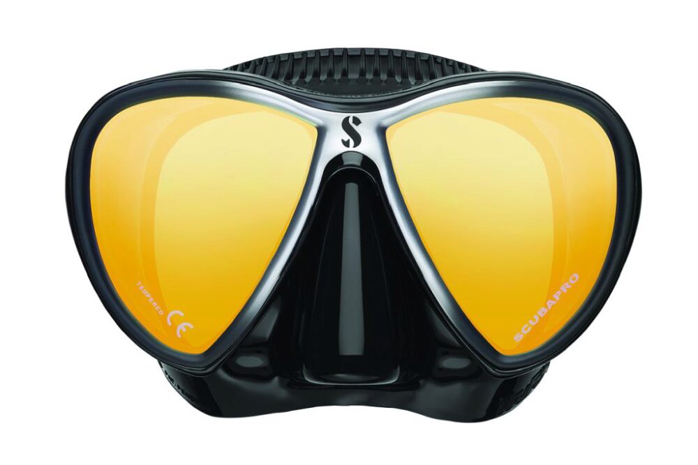 Synergy Twin - Mirrored Lens w/Comfort Strap - Black/Silver-Black Skirt