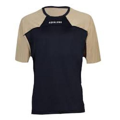 RASHGUARD LF SS MEN BLK/SAND L