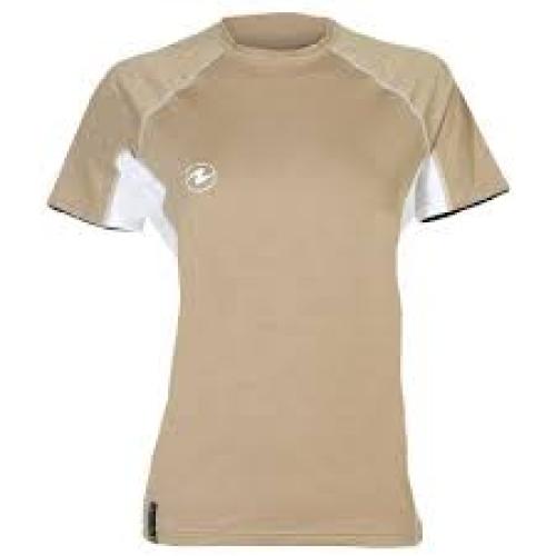 RASHGUARD LF SS WOMEN SAND M