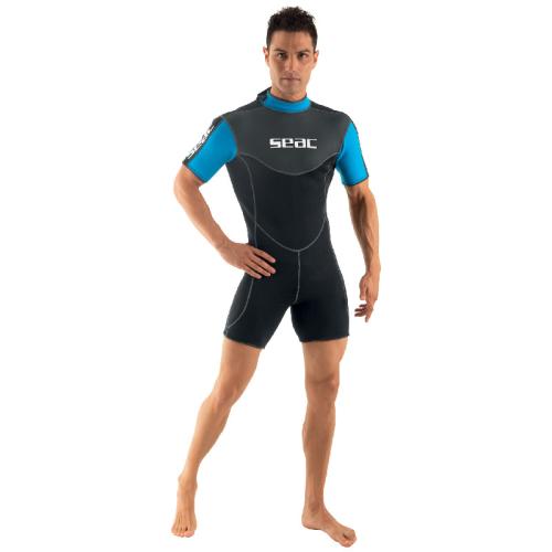 SEAC SHORTY MEN 3MM, BLK/BLUE, SM