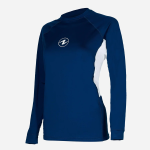 RASHGUARD LF LS WOMEN NAVY BLUE/WHITE M