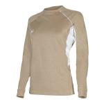 RASHGUARD LF LS WOMEN BEIGE/WHITE M