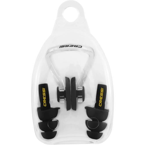 Aquakit Earplugs and nose clip Black