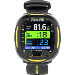 Cressi Da Vinci Dive Computer - Black/Yellow
