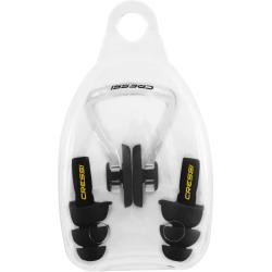 Aquakit Earplugs and nose clip Black