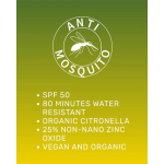 Sun Zapper Pure Zinc Anti Mozzie Sunscreen SPF 50 Pump