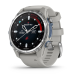 Garmin Descent Mk3 43mm, Stainless Steel with fog grey silicone band