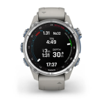 Garmin Descent Mk3 43mm, Stainless Steel with fog grey silicone band