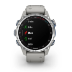 Garmin Descent Mk3 43mm, Stainless Steel with fog grey silicone band