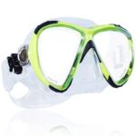 Hawk Eyes Mask w/Clear Silicone, Yellow/Black