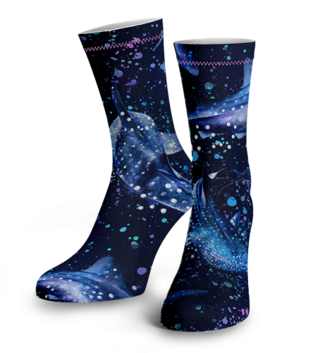 Whale Shark Wonderland Socks