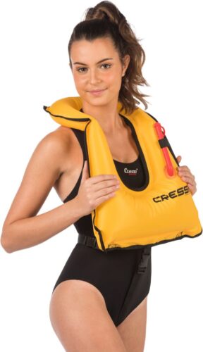 SNORKEL VEST - ORANGE [100-200 LBS]