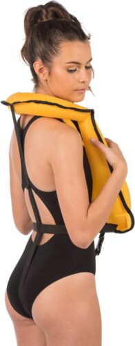 SNORKEL VEST - ORANGE [100-200 LBS]