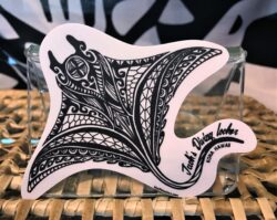 Headstone Manta Ray Sticker