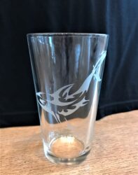 Tiger Shark Beer Pub Glass