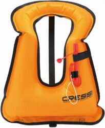 SNORKEL VEST - ORANGE [100-200 LBS]
