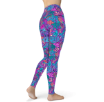 CORAL KALEIDOSCOPE LEGGINGS