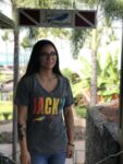 Ladies Rainbow Logo Burnout Wash T-Shirt