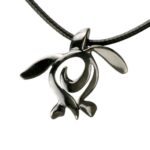 Hematite Turtle Necklace