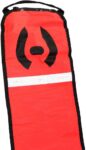 MARKER BUOY, W/ SLING POUCH, ORANGE