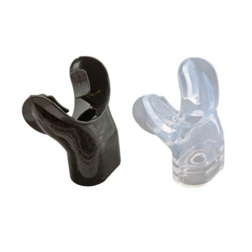 Snorkel Mouthpiece/Bk Silicone