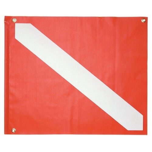 14'' X 16'' DIVE FLAG - VINYL WITH STRINGER