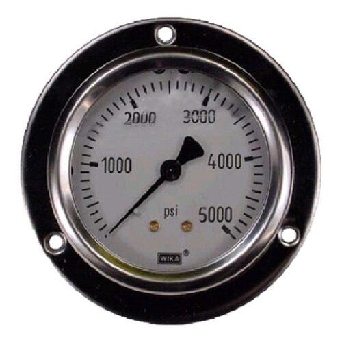 0-5000 PSI LIQUID FILLED STAINLESS STEEL GAUGE, 4.0" FACE WITH 1/