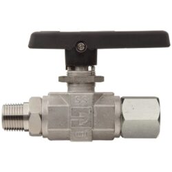 1/4 TURN ON/OFF BALL VALVE - 1/4'' NPT FEMALE TO MALE - STAINLESS