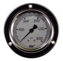 0-6000 PSI LIQUID FILLED STAINLESS STEEL GAUGE, 2.5