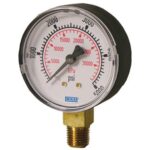 0-4000 PSI OXYGEN CLEAN NON LIQUID FILLED GAUGE, 2.5