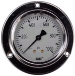 0-1000 PSI LIQUID FILLED STAINLESS STEEL GAUGE, 2.5