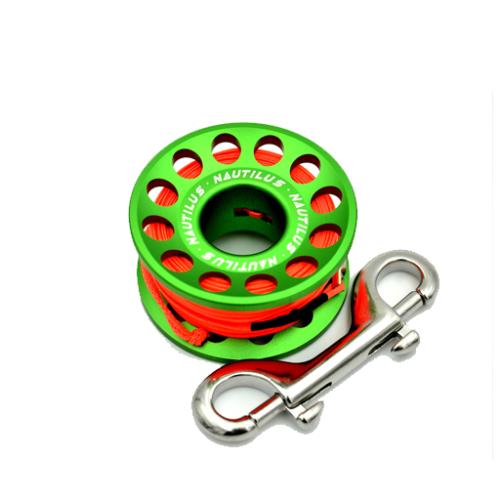 NAUTILUS Aluminium Spool 15m Green
