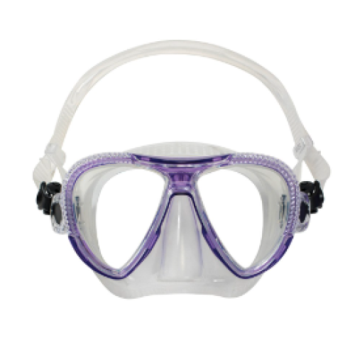 Diamond mask, translucent purple