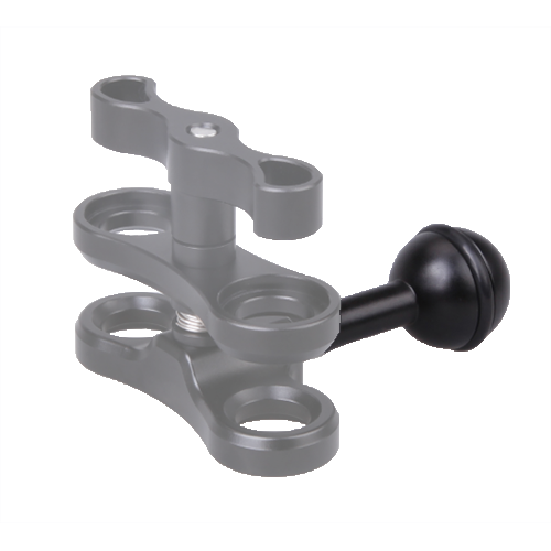 1" Ball to mount on metal tray, or Pro Clamp