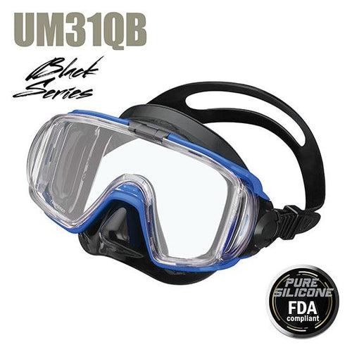 ADULT VISIO TRI-EX MASK - BLACK/METALLIC BLUE