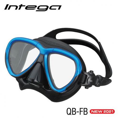 INTEGA MASK - FISHTAIL BLUE, BLACK SILICONE