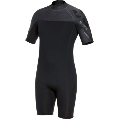 2mm Revel Shorty Mens, Grey - 2XL