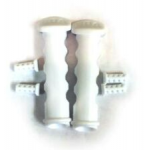 MANTARAY, 2 BUCKLES W/4 PINS, WH